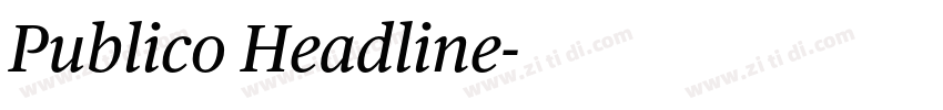 Publico Headline字体转换 Publico Headline字体转换